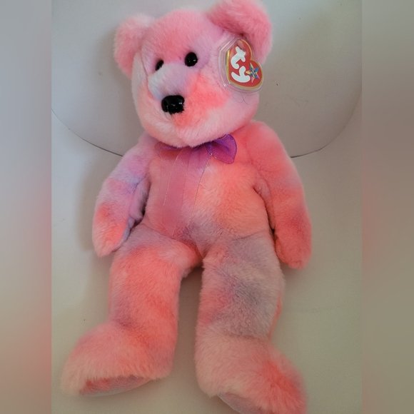 NOT AVAILABLE TY CLUBBY 5th Anniversary BEAR BEANIE BUDDY - MINT